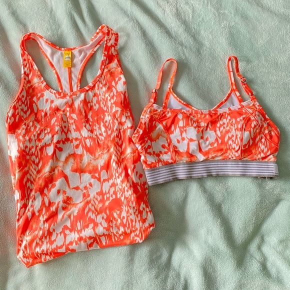 Creamsicle Sports Bra/Athletic Shirt Set - Picture 1 of 3